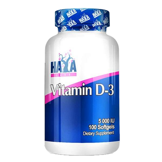 Haya Labs Vitamin D-3 5000IU 100 Tablets