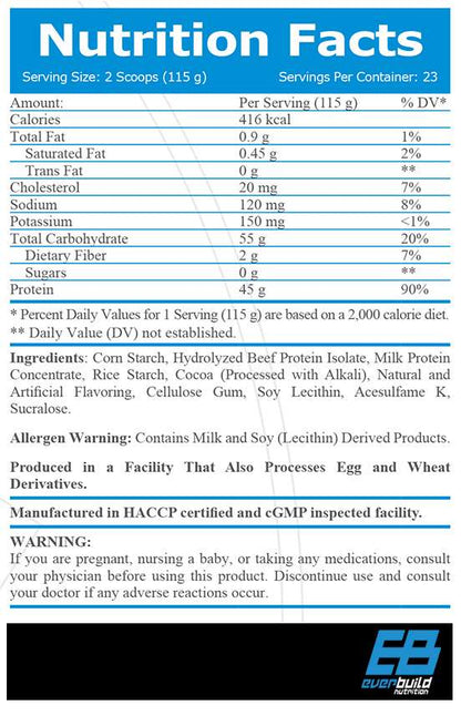 Everbuild Beef Gainer 2.72kg