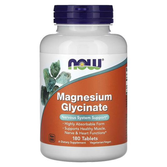 Now Foods Magnesium Glycinate 180 Tablets