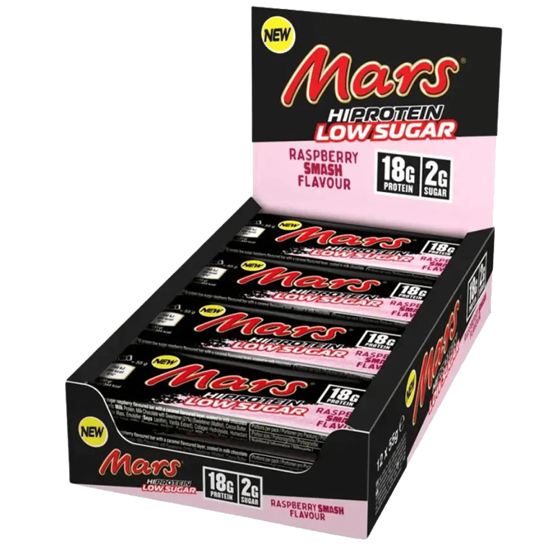 Mars Low Sugar High Protein Bar Raspberry 12x55g